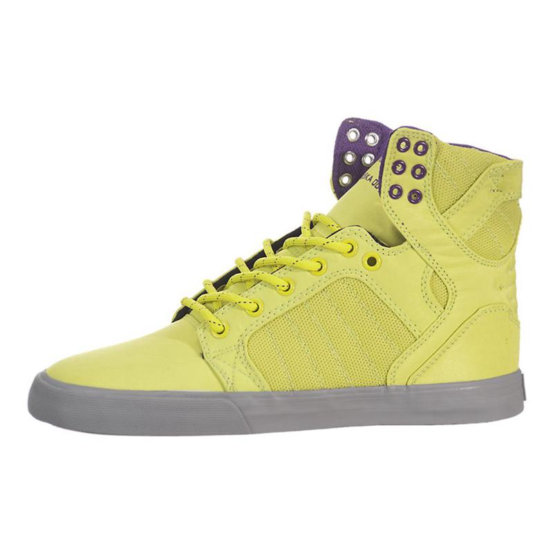 Zapatillas Altas Supra Argentina Mujer - SKYTOP Amarillo (WPUCK-4750)